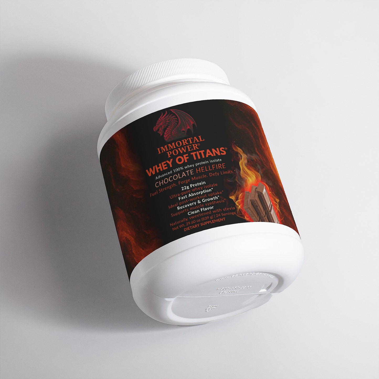 IMMORTAL POWER™ — Whey of Titans 100% Whey Protein Isolate (Chocolate HELLFIRE)