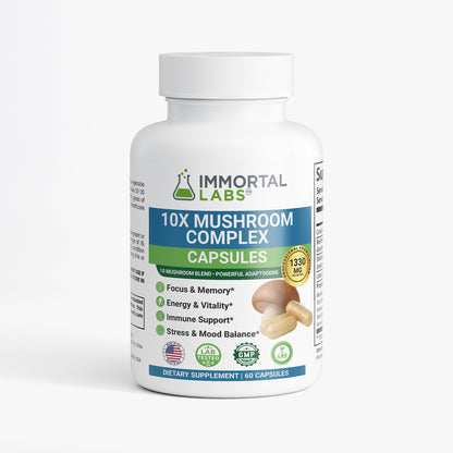 IMMORTAL LABS 10X Mushroom Complex Capsules