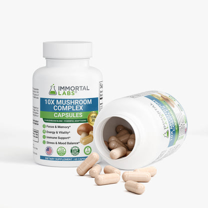 IMMORTAL LABS 10X Mushroom Complex Capsules