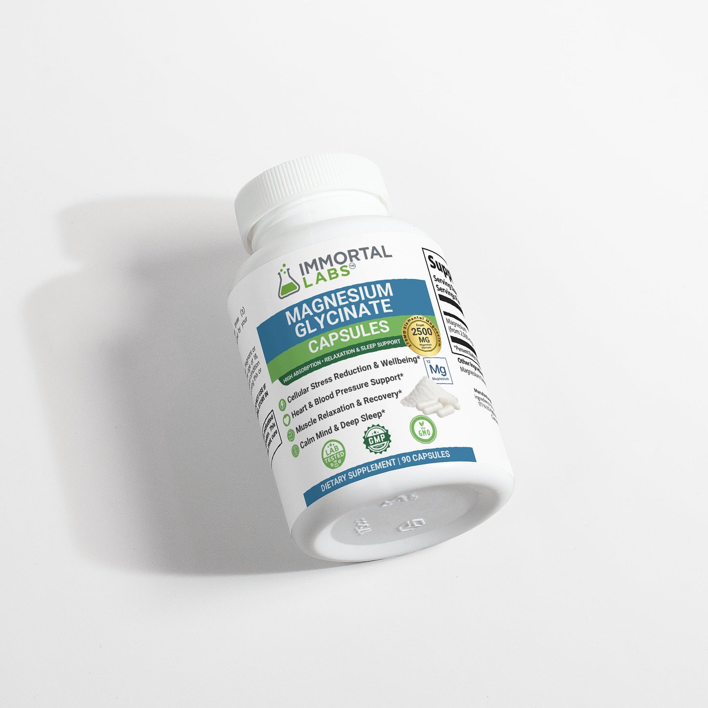 IMMORTAL LABS Magnesium Glycinate Capsules